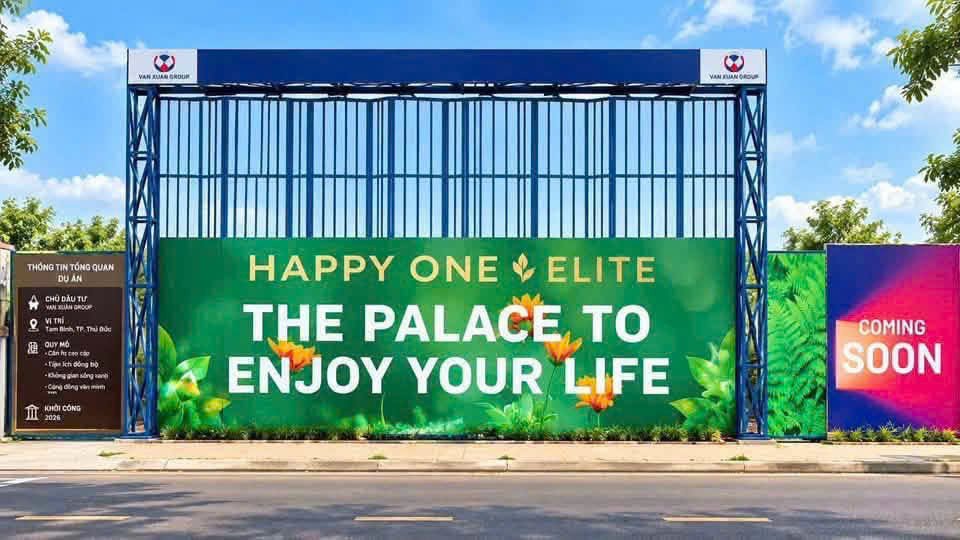 Hình ảnh công trường Happy One Elite tại Tam Bình