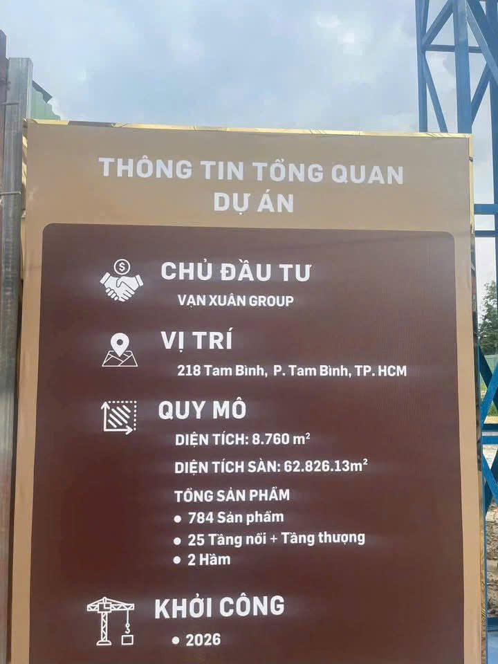 Bảng thông tin tổng quan dự án tại công trường